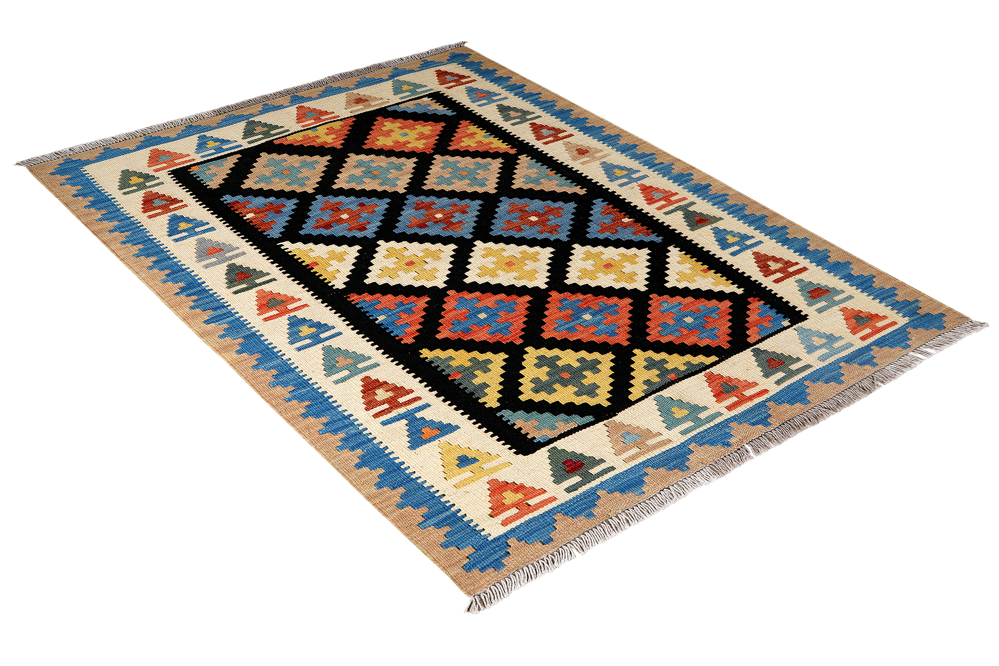 Kilim Gashgai Teppich Mehrfarbig 2