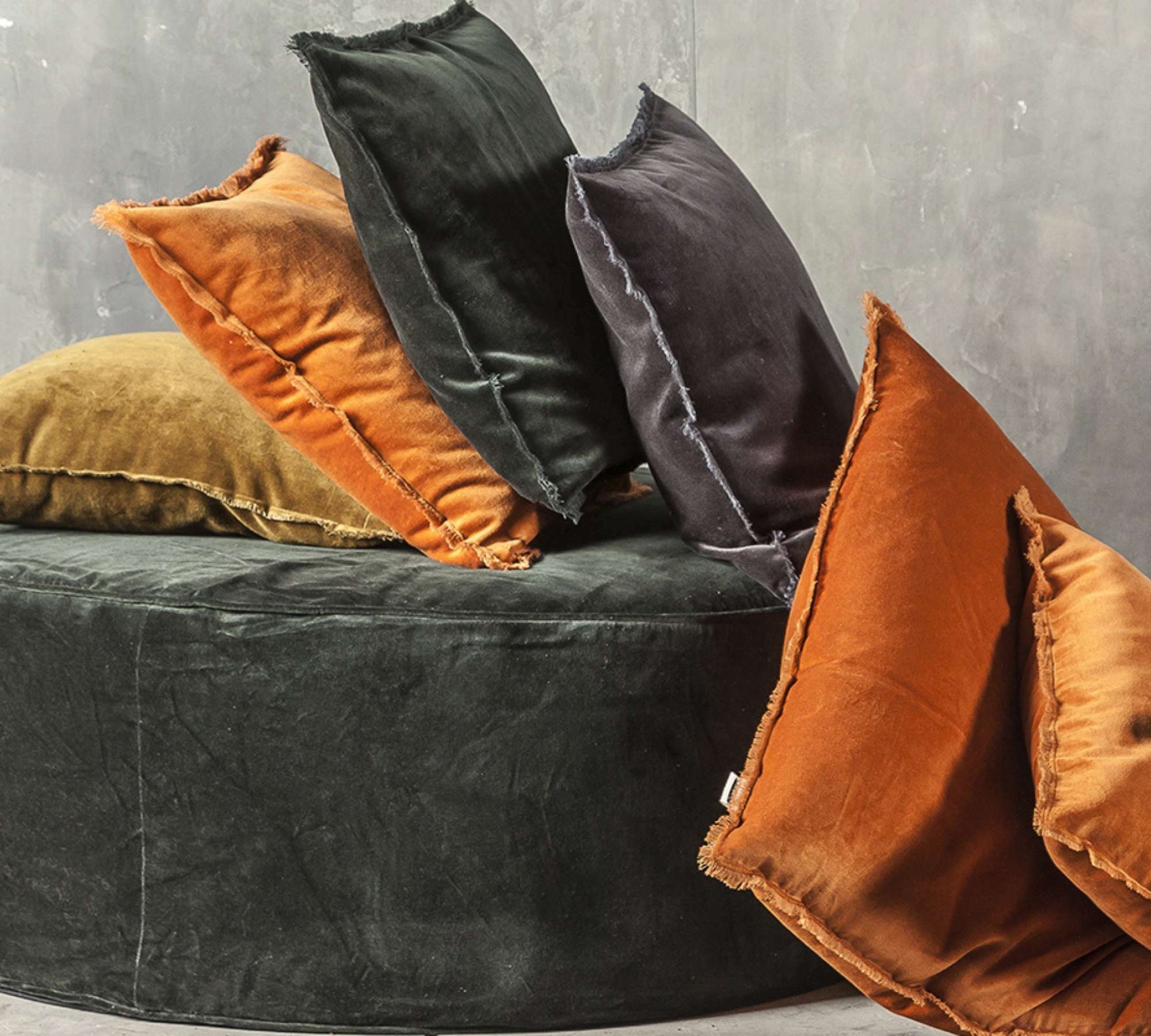 Kissenhülle Baumwolle Schwarz 45 x 45cm 2