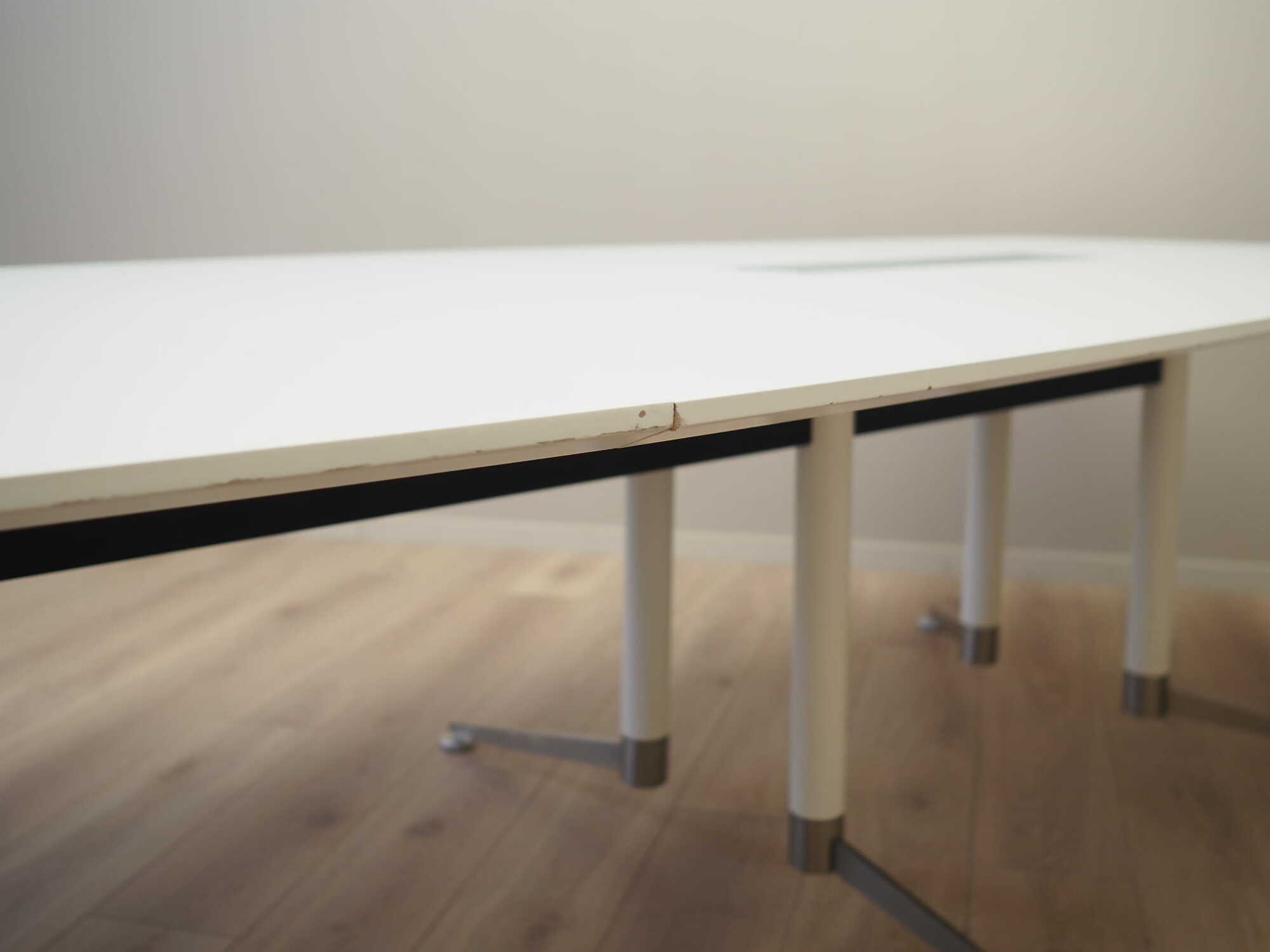 Conference table Plastic Metal White 9