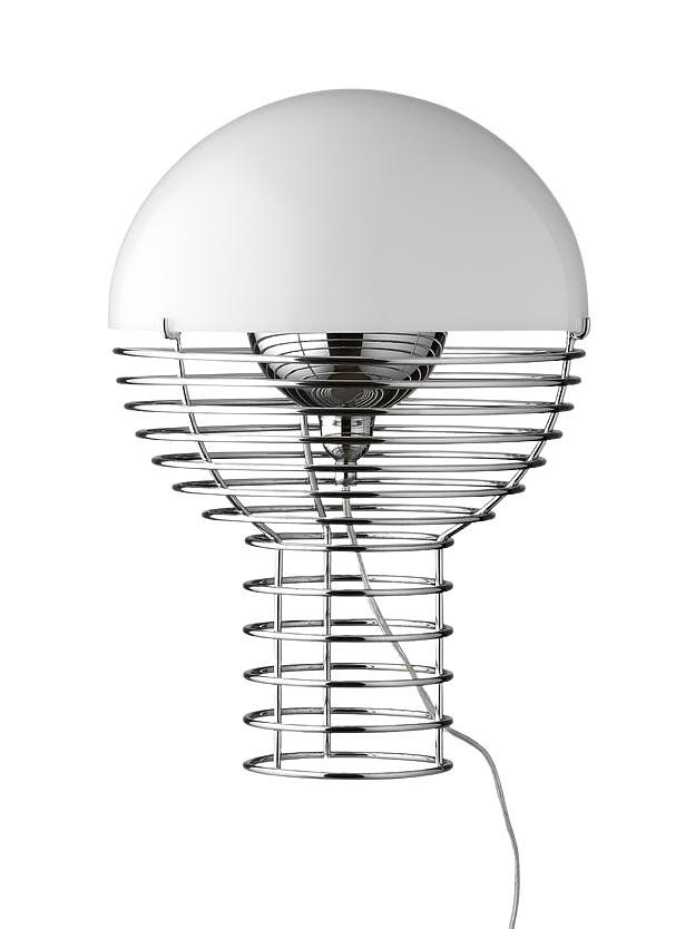 Wire Tischleuchte Weiß Ø40 cm 1