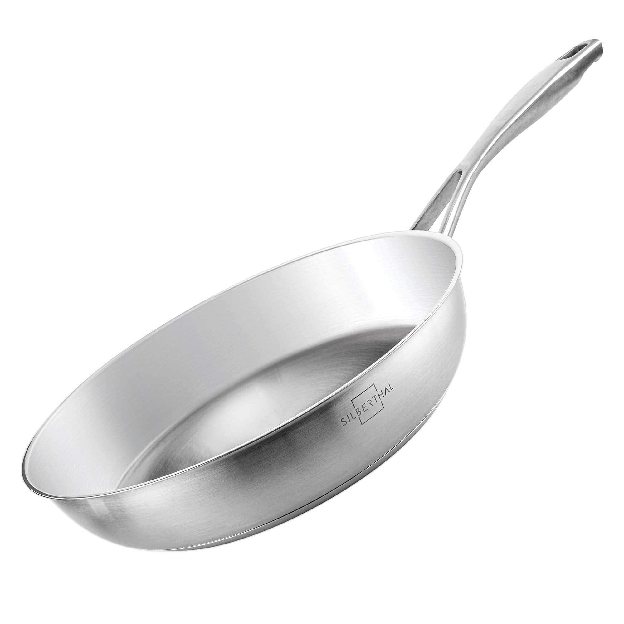 Pfanne Unbeschichtet Edelstahl Silber Ø 28 cm 6
