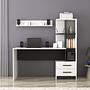 Alaska Desk Wood Veneer White Black 2