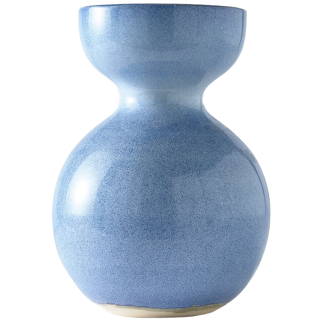 Sphere Vase L Ceramic Blue 0