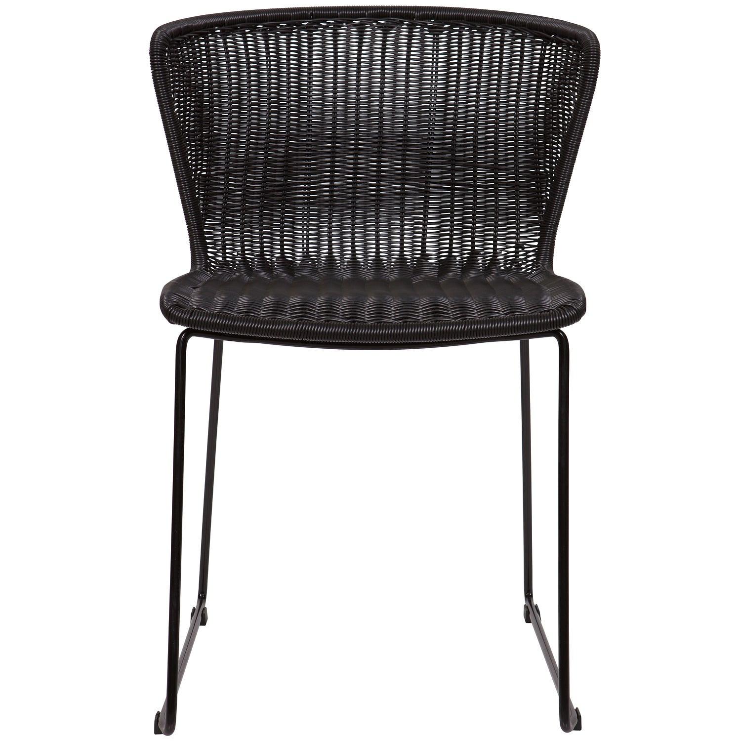 2x Wings Garden Chair Black 3