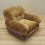 Armchair velvet brown 1970s 8