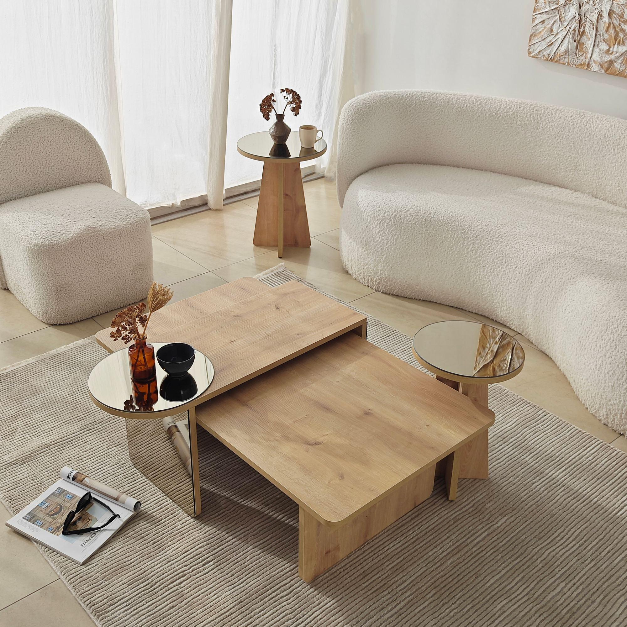 Luna 4 Table Set of 4 Sapphire-Oak 7