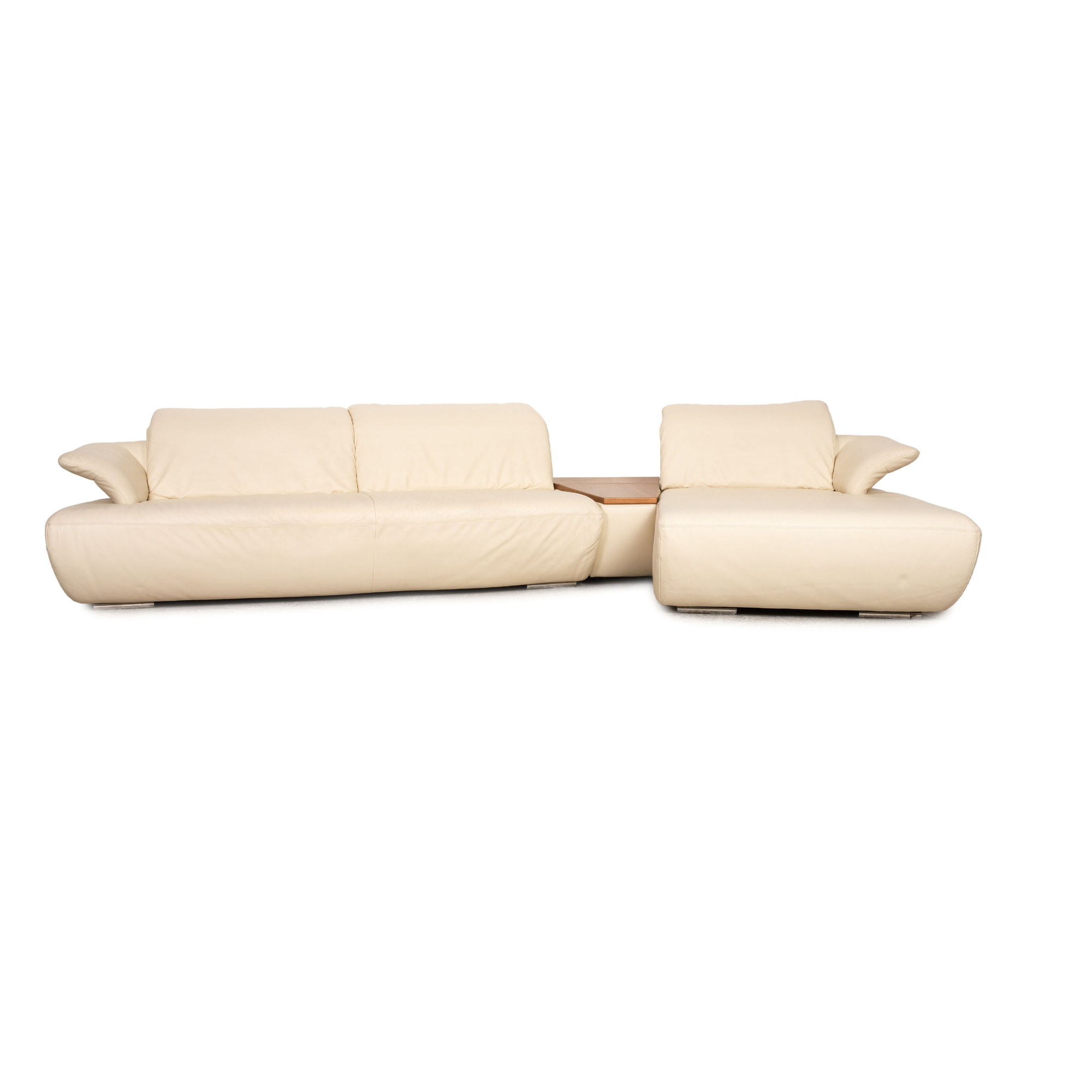 Avanti Ecksofa Leder Creme 0
