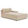 Daphne 1-seater chaise lounge right Maya Warm Grey 1