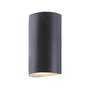 LED Außenleuchte Glas Aluminium Schwarz 0