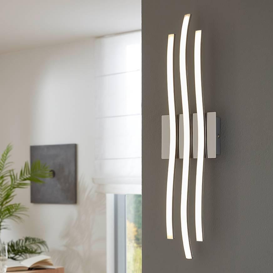 Roncade LED-Wandleuchte 3-Flammig Silber 0