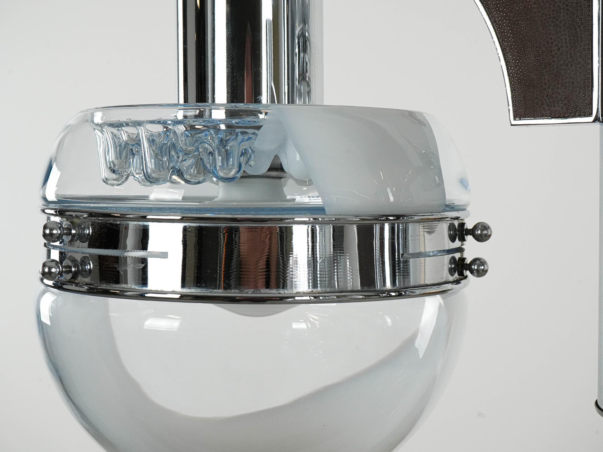 Space Age Chandelier Murano Glass 1970s 9