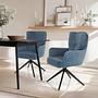 TARUGO Drehstuhl Stoff Blau 2