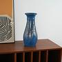Keramikvase Blau 1970er Jahre 1