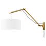 Wall lamp Andes Type B Bamboo Linen White 1