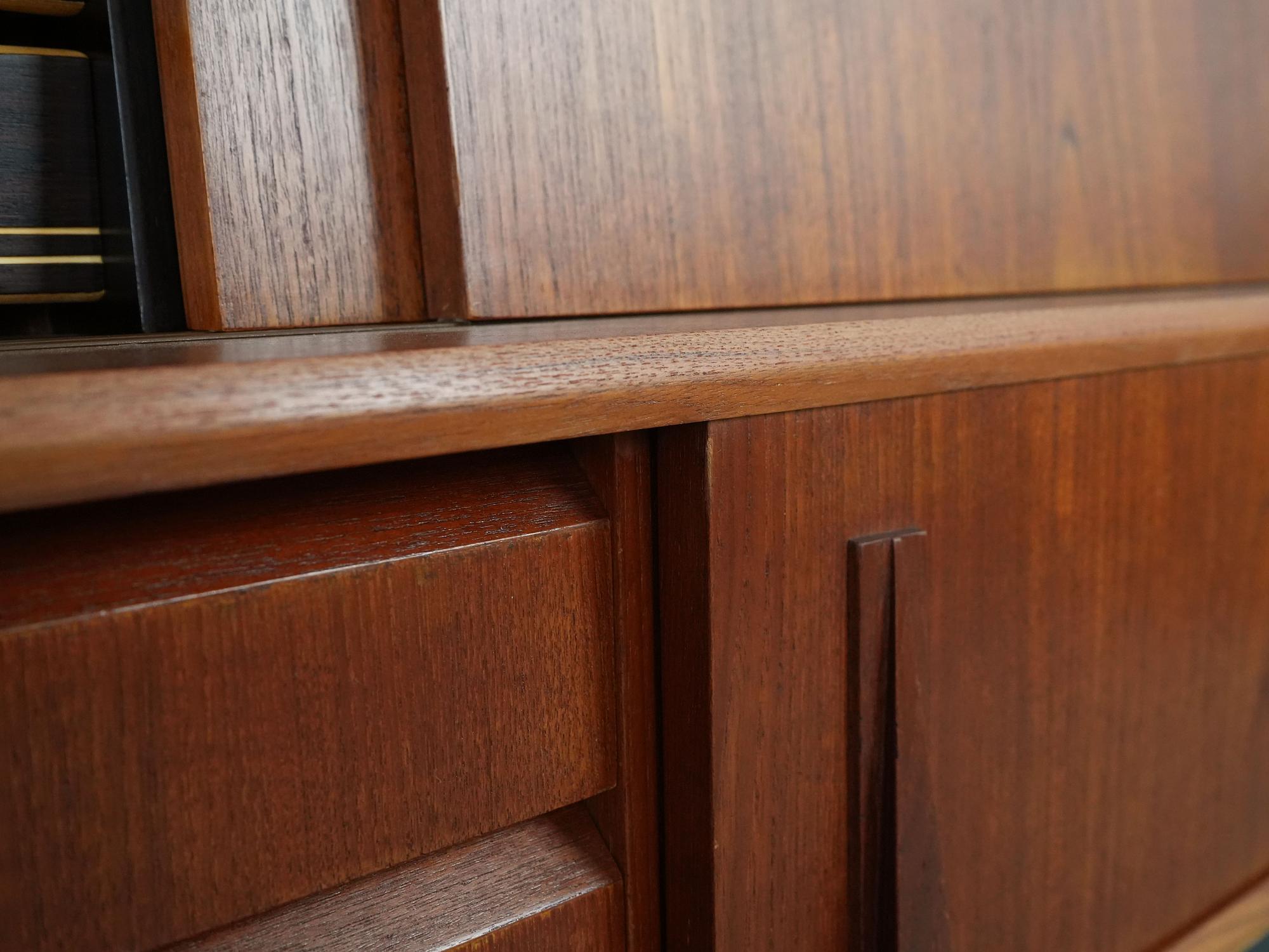 Highboard Teak wood 1970s 7