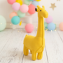Giraffe Mini Plüschtier Baumwolle Gelb 1