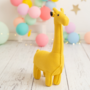 Giraffe Mini Plush Toy Cotton Yellow 1