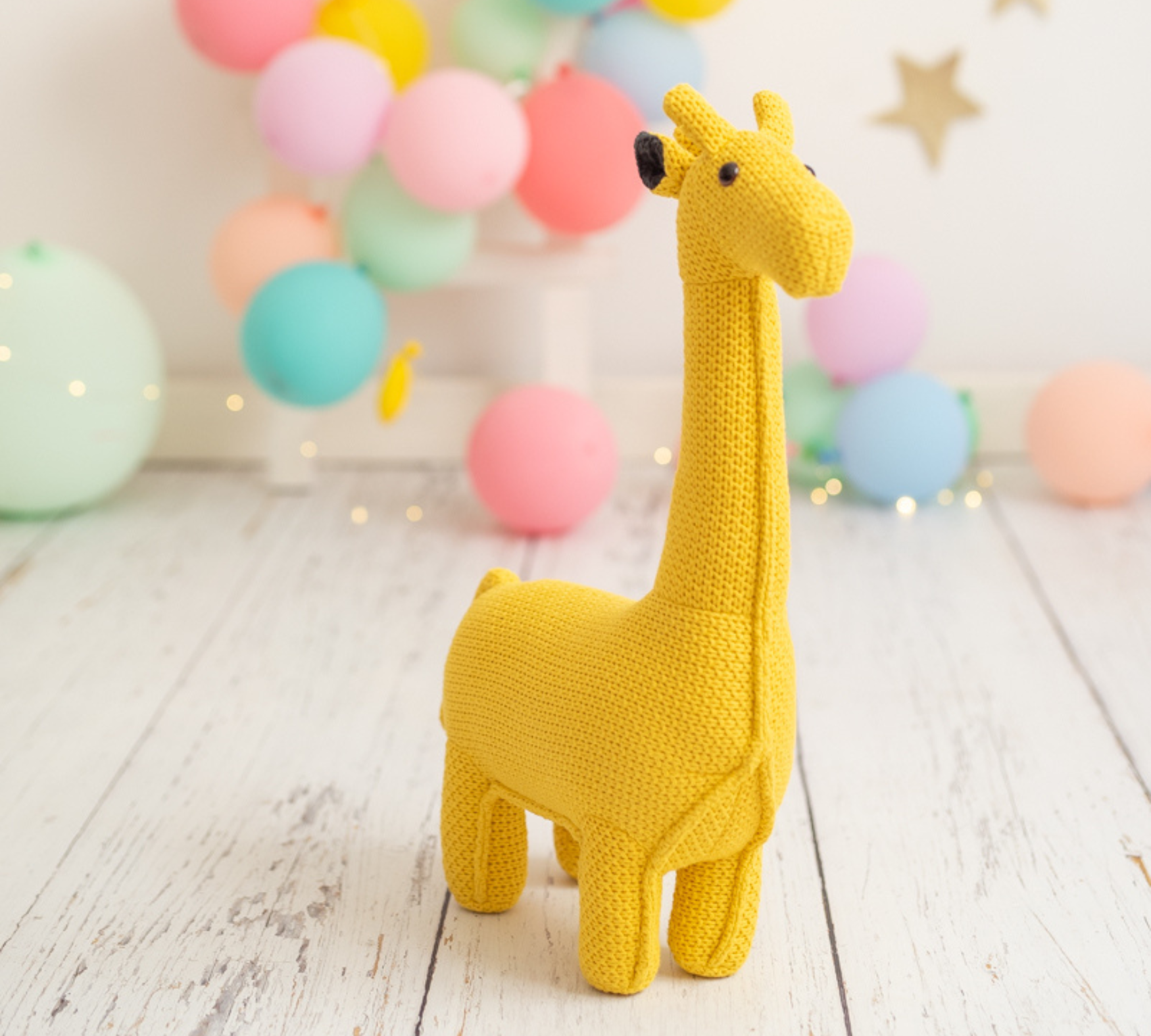 Giraffe Mini Plüschtier Baumwolle Gelb 1