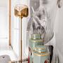 Stehleuchte Goblet Ball Stahl Glas Gold 2
