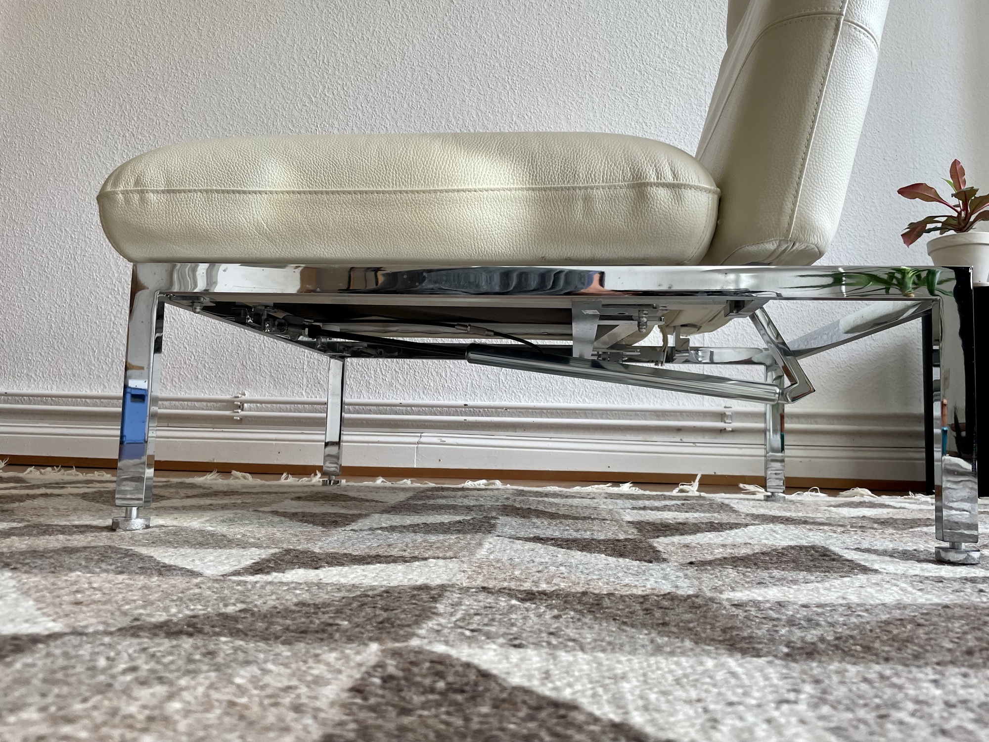 2x Roro Sessel Leder Creme 7