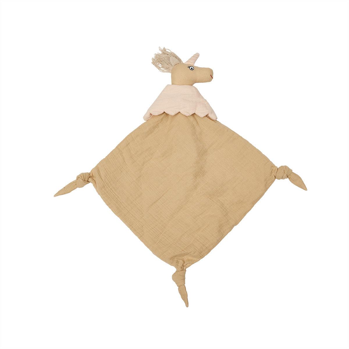 Ummi Kuscheltuch Bio-Baumwolle Camel Rose 0