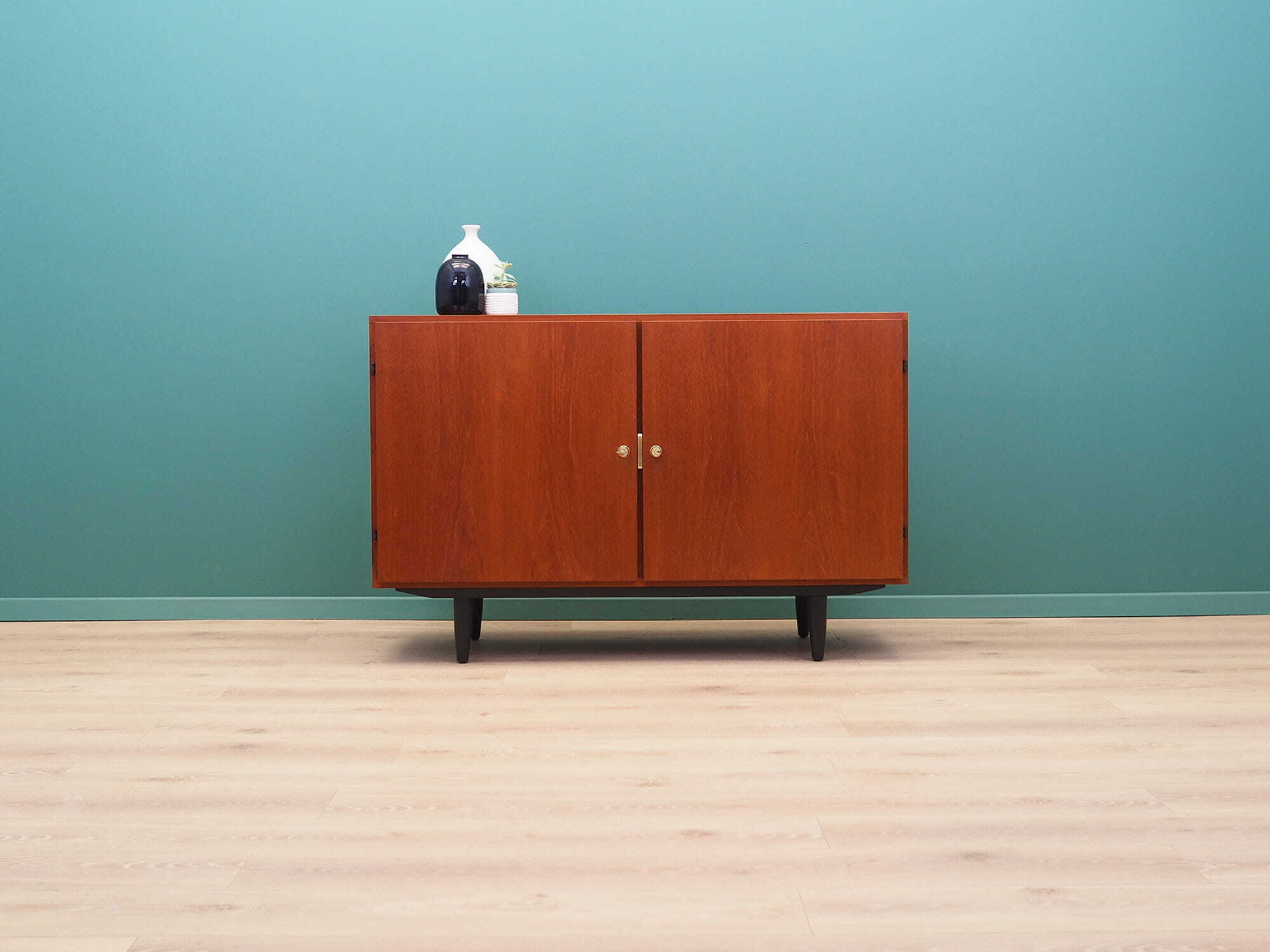 Vintage cabinet teak brown 1970s 1