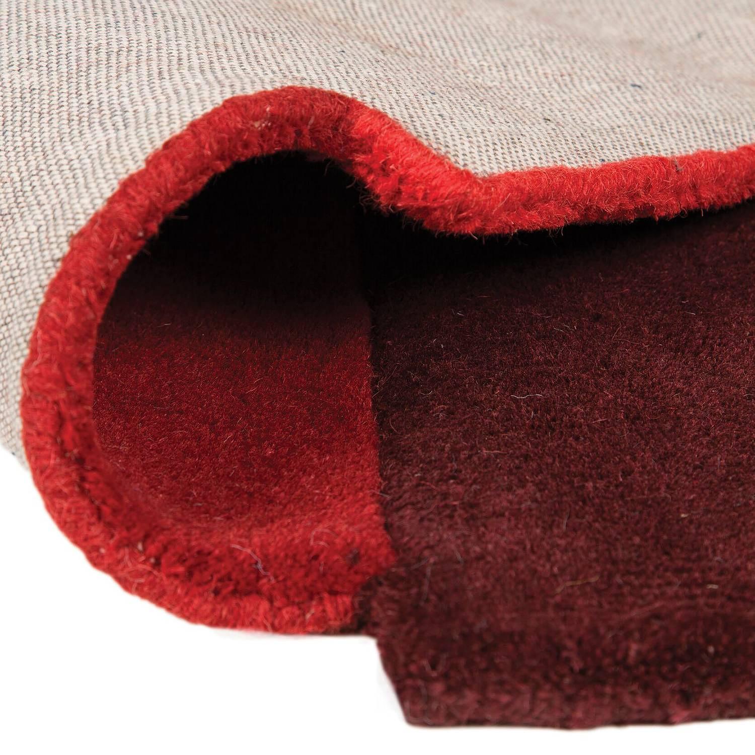 Wollteppich Collage Wolle Rot 90 x 150 cm 3