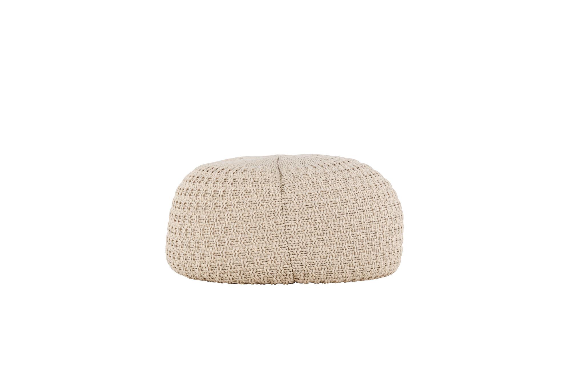 Sam Pouf Beige ⌀60cm 6