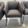 4x Milo Esszimmerstuhl Stoff Metall Dunkelgrau 2