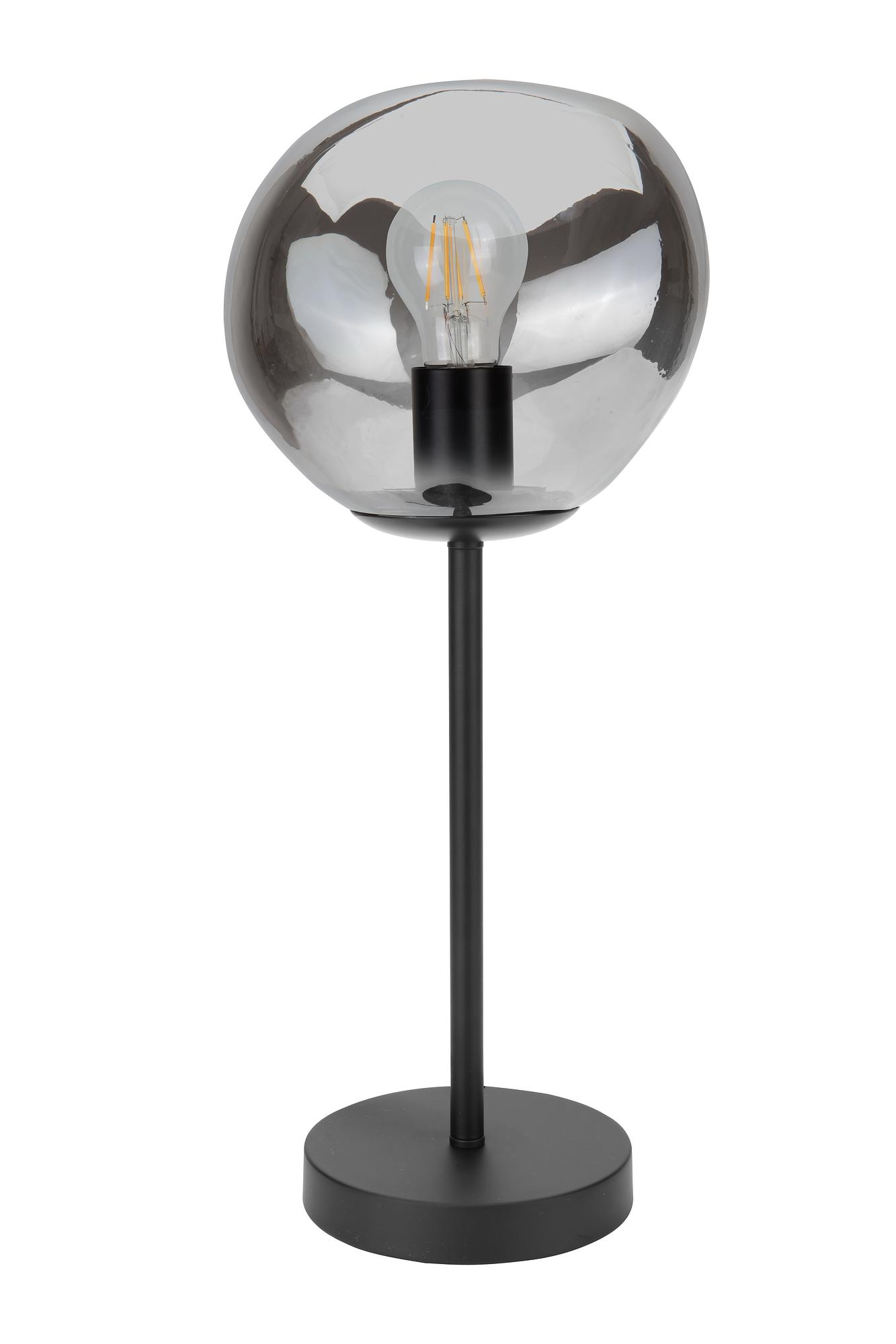 Table lamp Smoked glass Gray 1