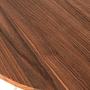 District Chrom Metall und Elm Holz Tisch
 8