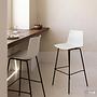 Bar stool ALLEEN Set of 2 White 1