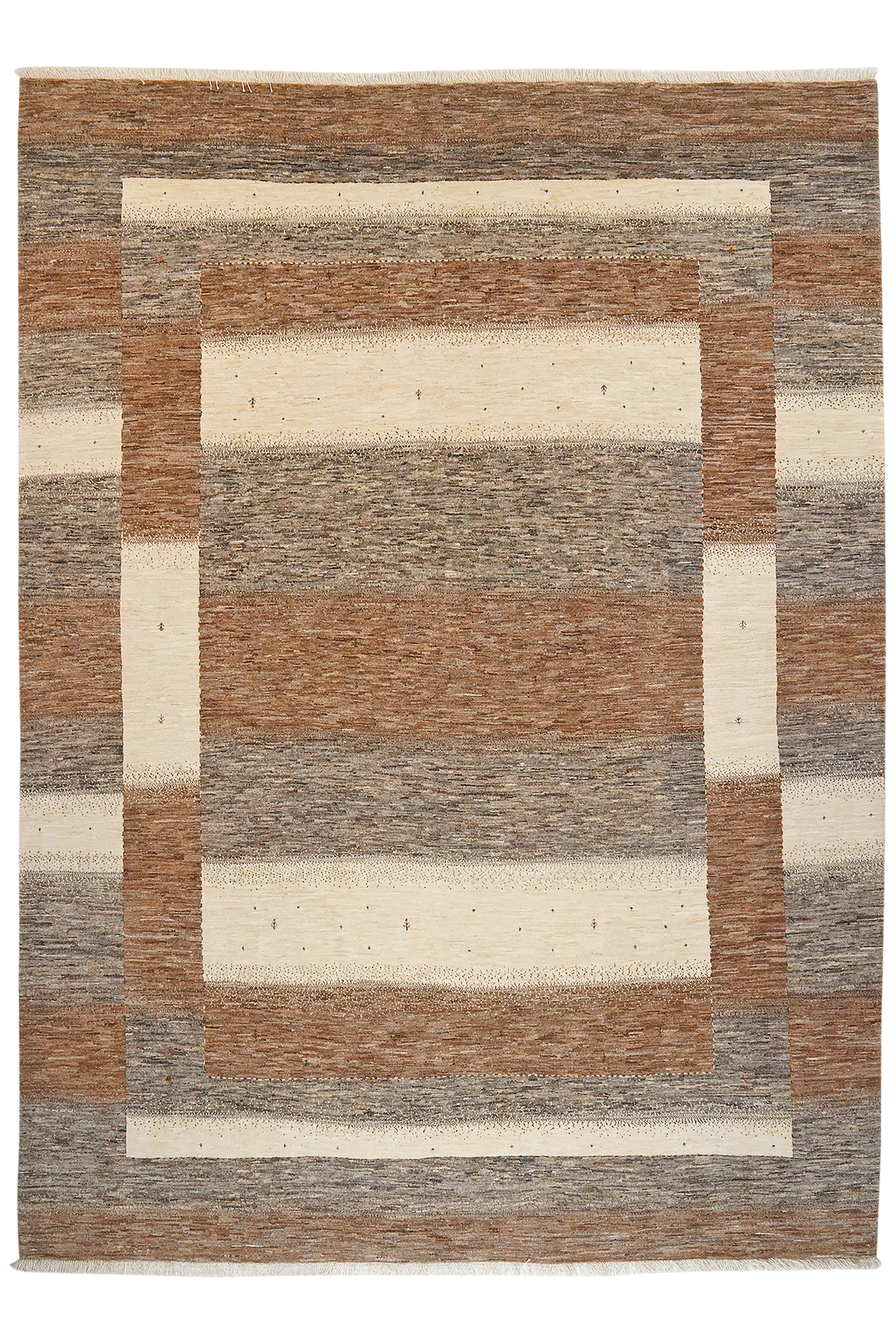 Rizbaf Gabbeh Tappeto Lana Beige 0