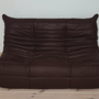 Togo Sofa 2-Sitzer Madras-Leder Braun 1