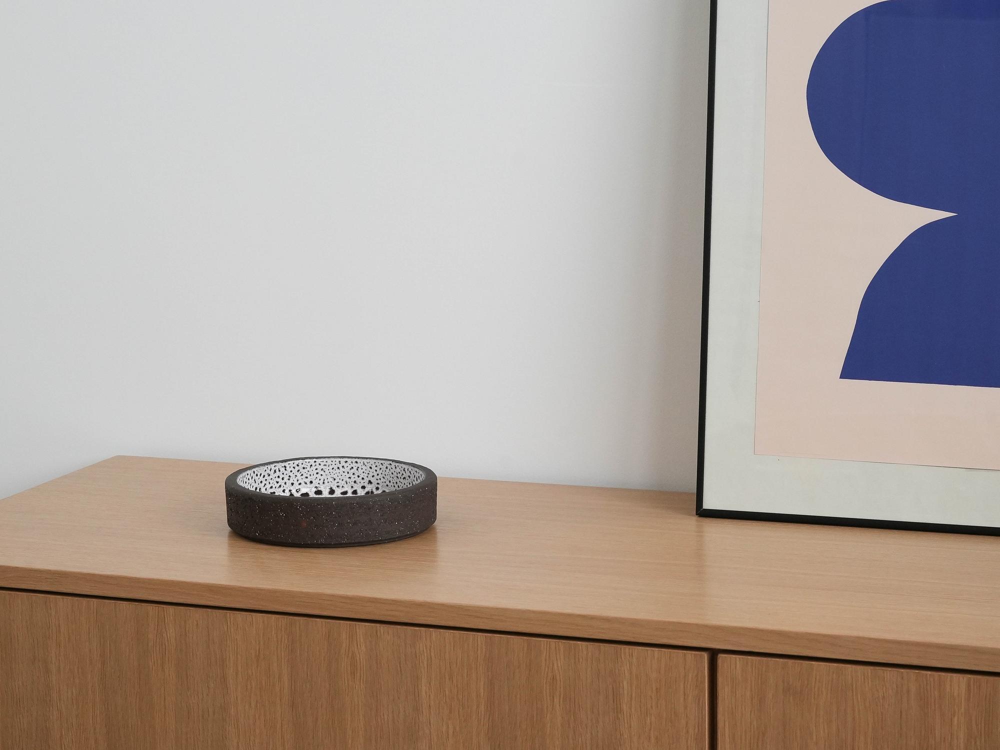 Keramikschale Grau 1960er Jahre 6