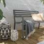 Gartenbank Stahl Grau 7