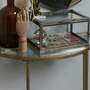 Beistelltisch Glas Metall Gold 2