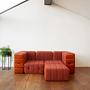 2-seater Modular Sofa System Curt Set of 4 Green 5