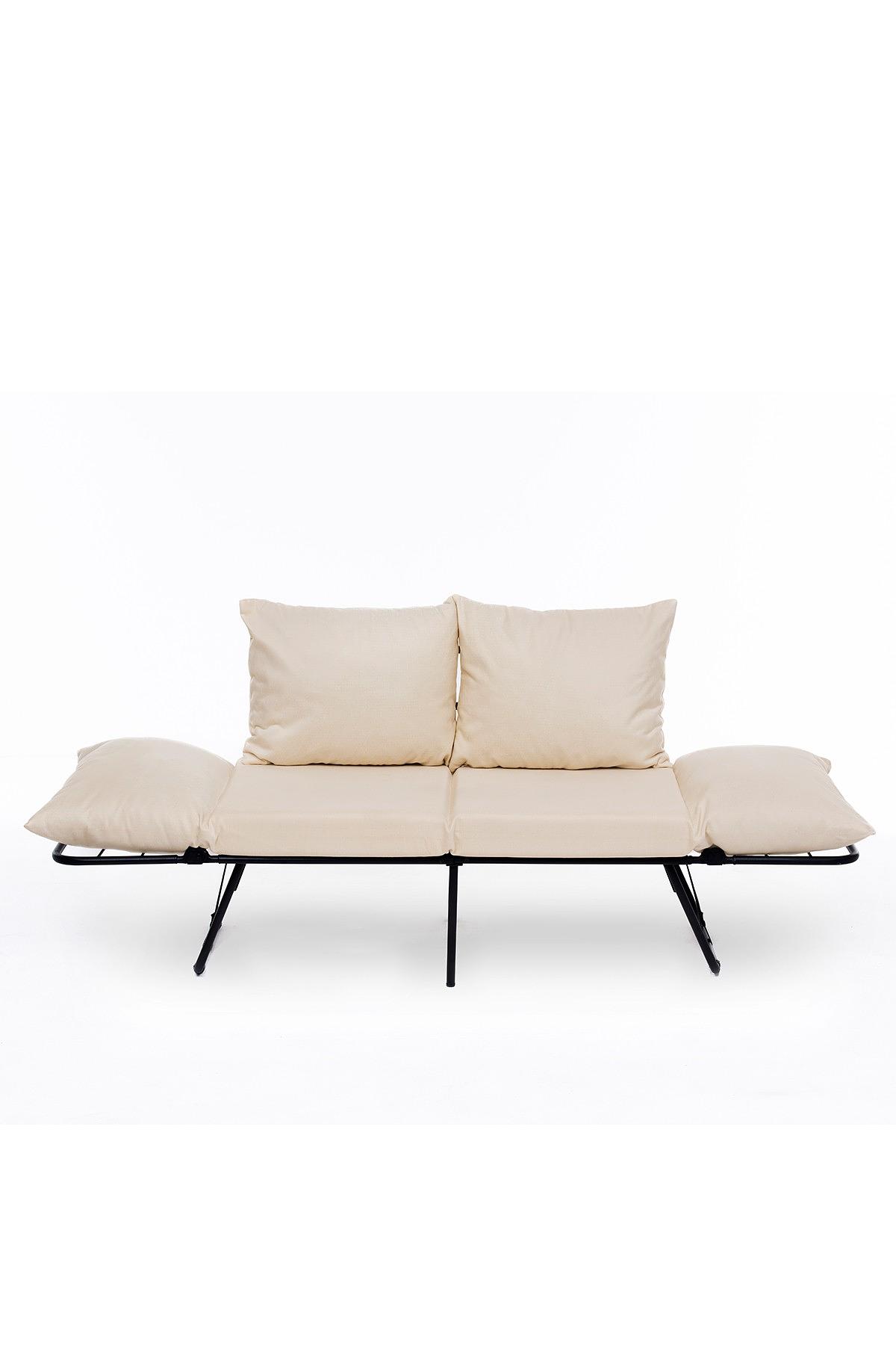 Viper Sofa 2-Sitzer helles Creme 9