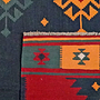 Kilim Gashgai Teppich Blau Rot 4
