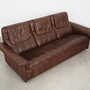Sofa Leather Brown 1970s 5