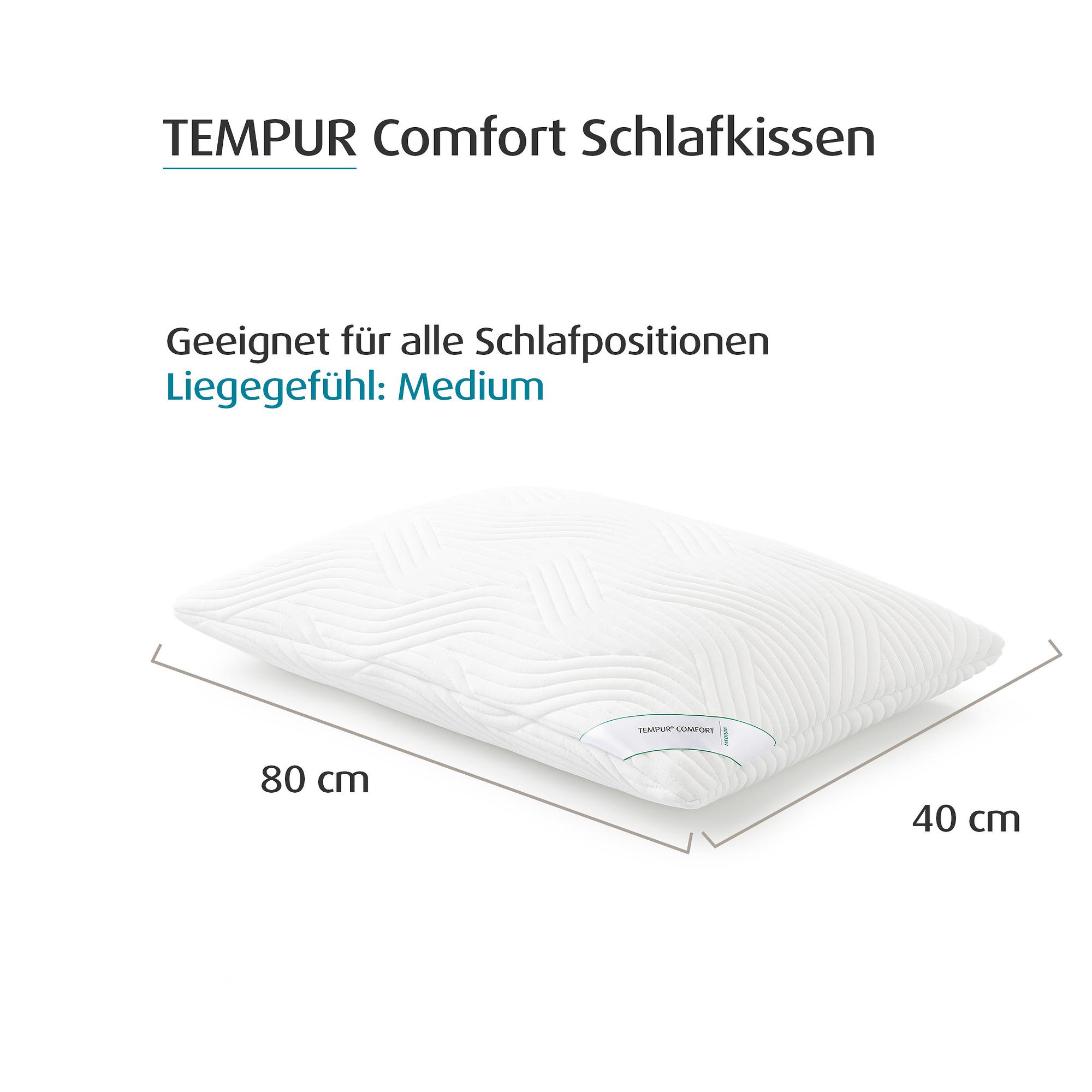 TEMPUR® Kopfkissen Schlafkissen Comfort Medium 1