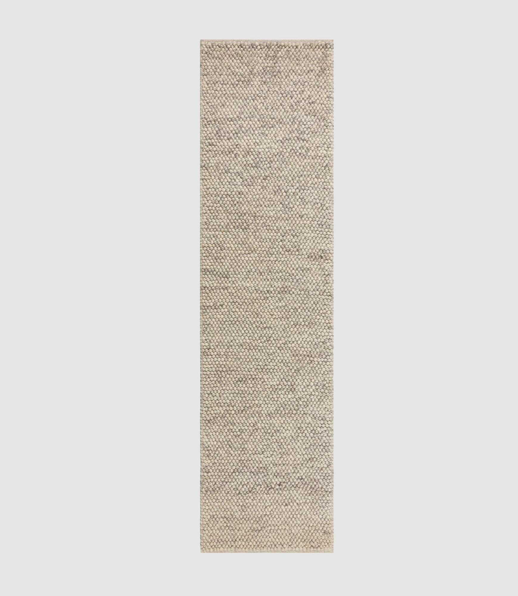 Minerals Läufer Wollmischung Hellgrau 60x230cm 1