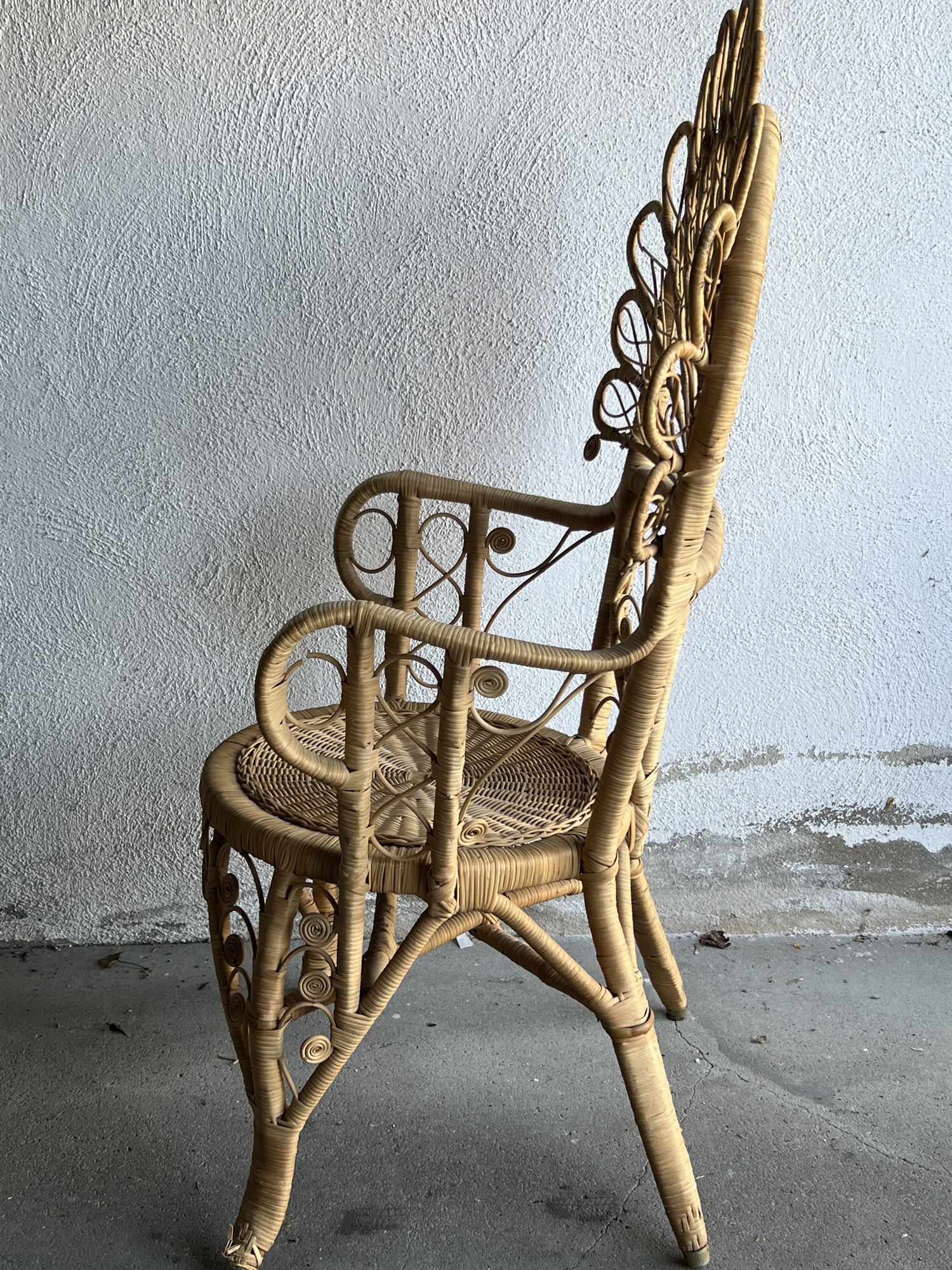 Pfauensessel Rattan Natur 7