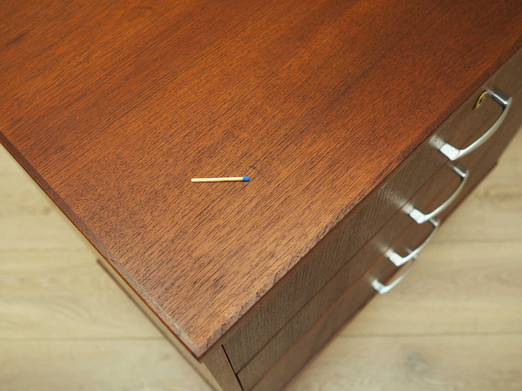 Vintage chest of drawers Teak brown 1970s 7