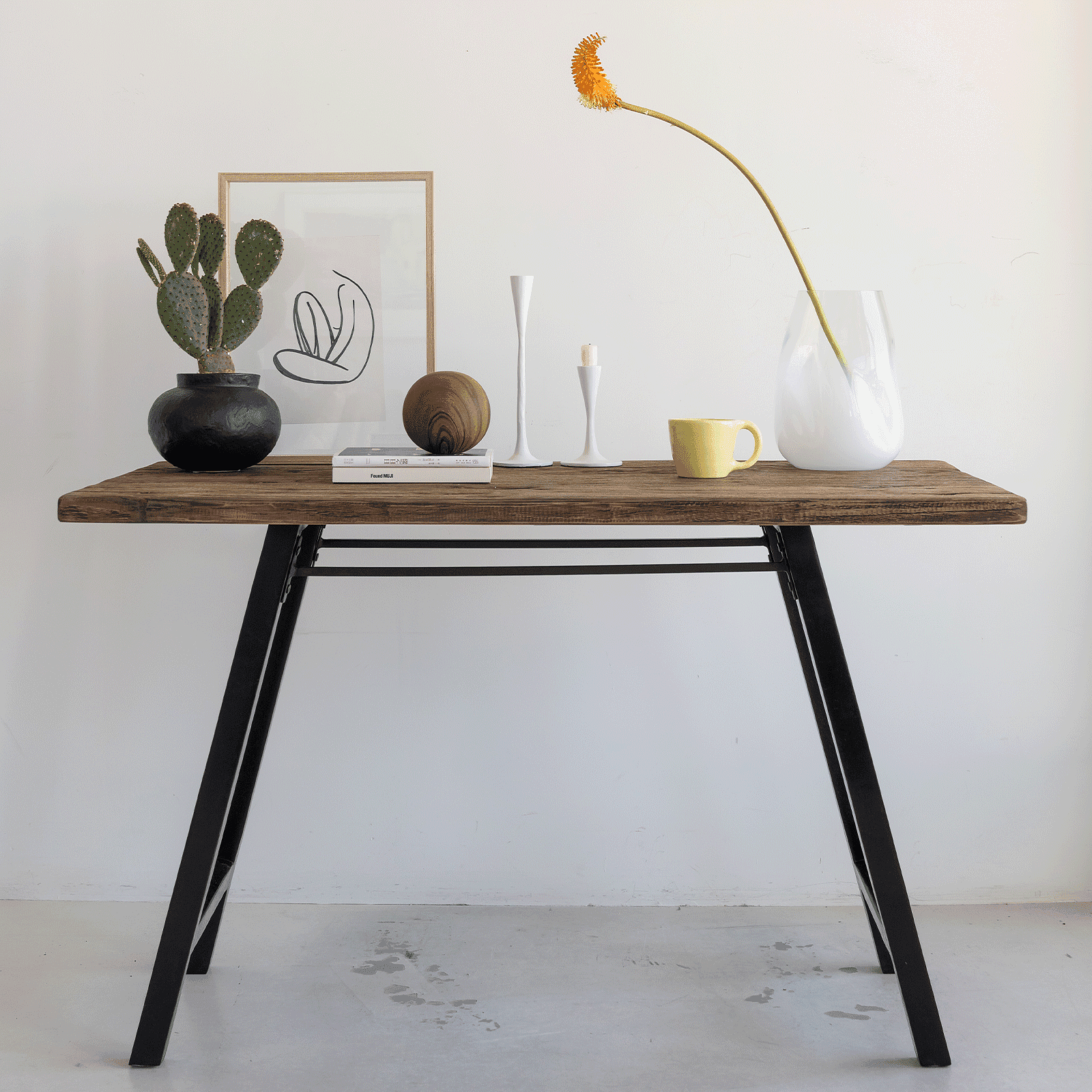 Desk Recycled Wood Acacia Wood 0