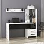 Alaska Desk Wood Veneer White Black 3