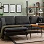 Reya Sectional Sofa Dark Grey 2