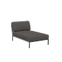LEVEL Chaiselongue Dunkelgrau mit dunkelgrauem Rahmen 0