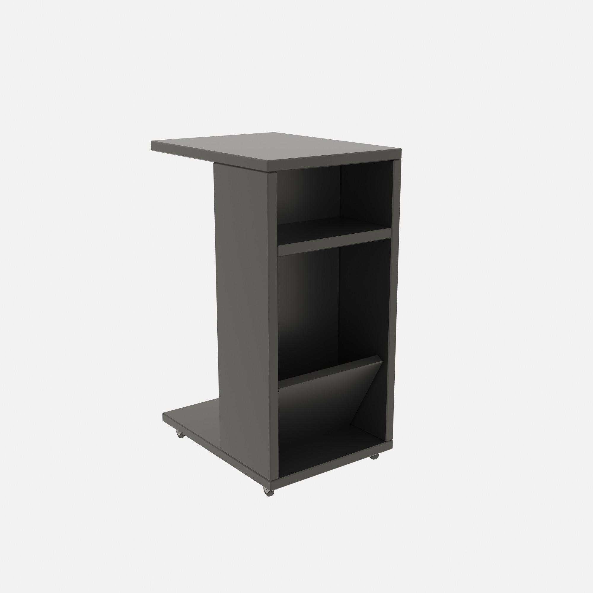 Filinta Side Table Wood Veneer Anthracite 2